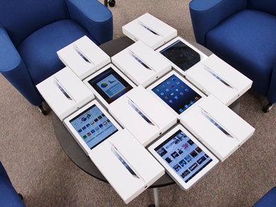 Photo of iPads in the Library